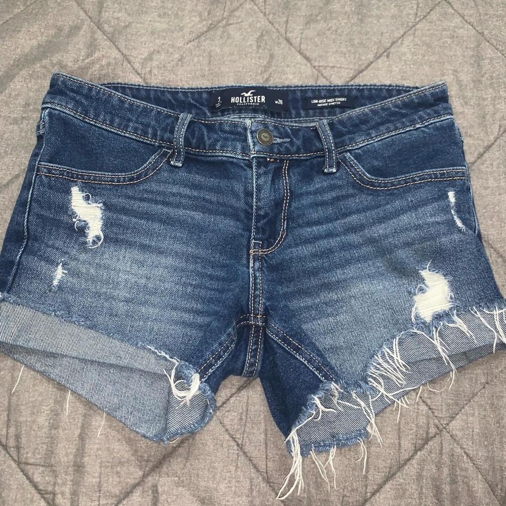 Hollister Ripped Jean Shorts